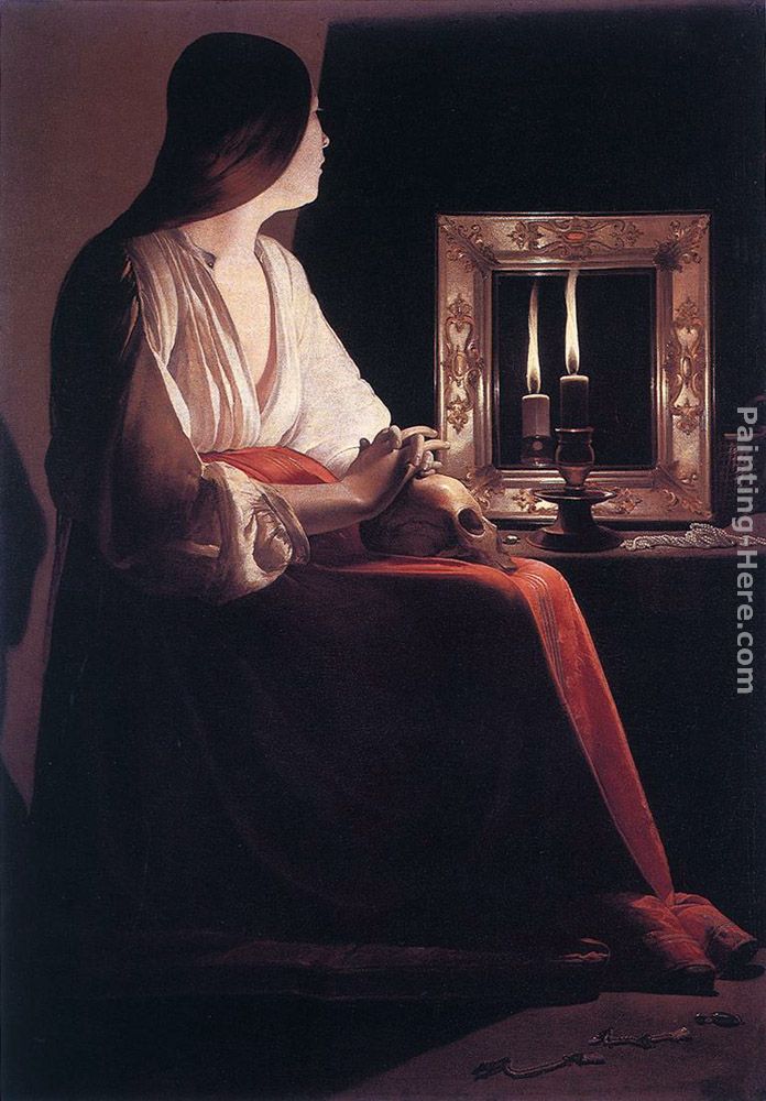 The Penitent Magdalen painting - Georges de La Tour The Penitent Magdalen art painting